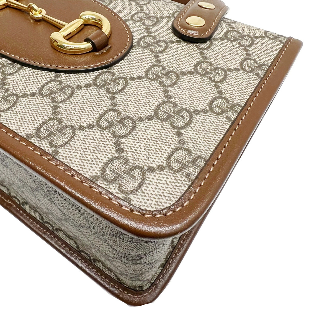 Gucci Horsebit 1955 Top Handle Bag GG Supreme canvas - Picture 6 of 11